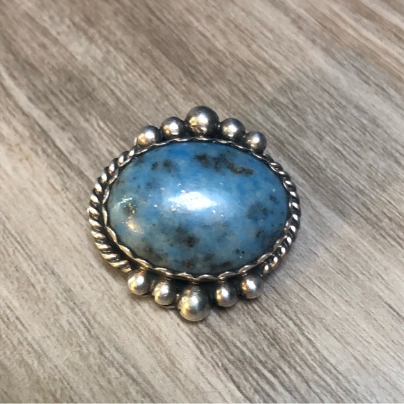 Denim Lapis Silver Pin 💙 - Picture 2 of 8
